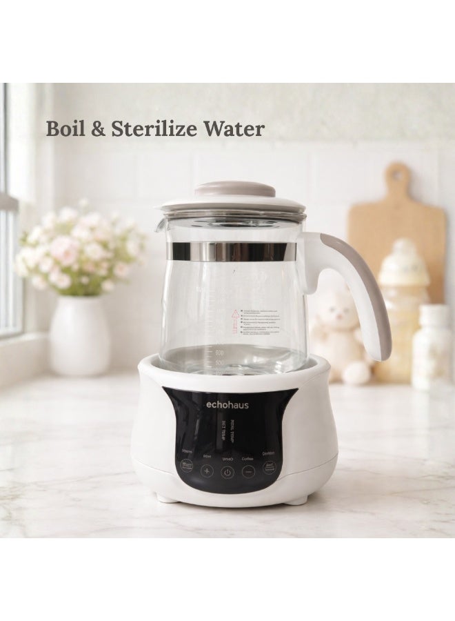 echohaus Smart Electric Kettle for Baby Milk Regulator with Temperature Control & Keep Warm, Adjustable Heat Level,Real-Time Temperature Display,Ideal for Baby Milk, Food,Tea & Coffee,Easy to Use & Clean,Instant Water & Bottle Warmer - Image 5